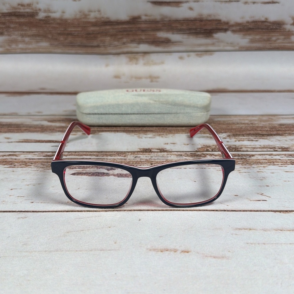 Guess GU9179 090 Blue Red Full Rim Eyeglass Frames 49-15-135 Case Used